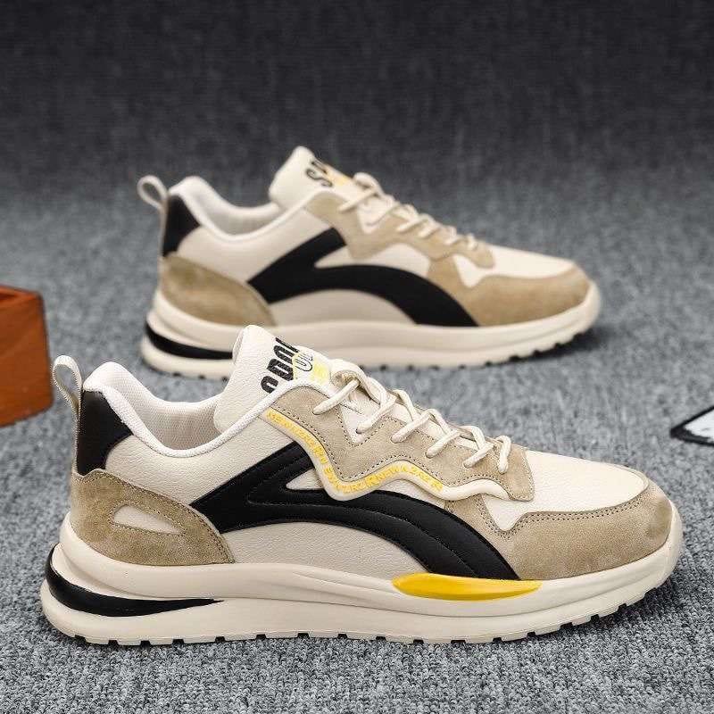 Men Shoes Autumn New Flat Breathable Fashion Lace Up Sneakers.