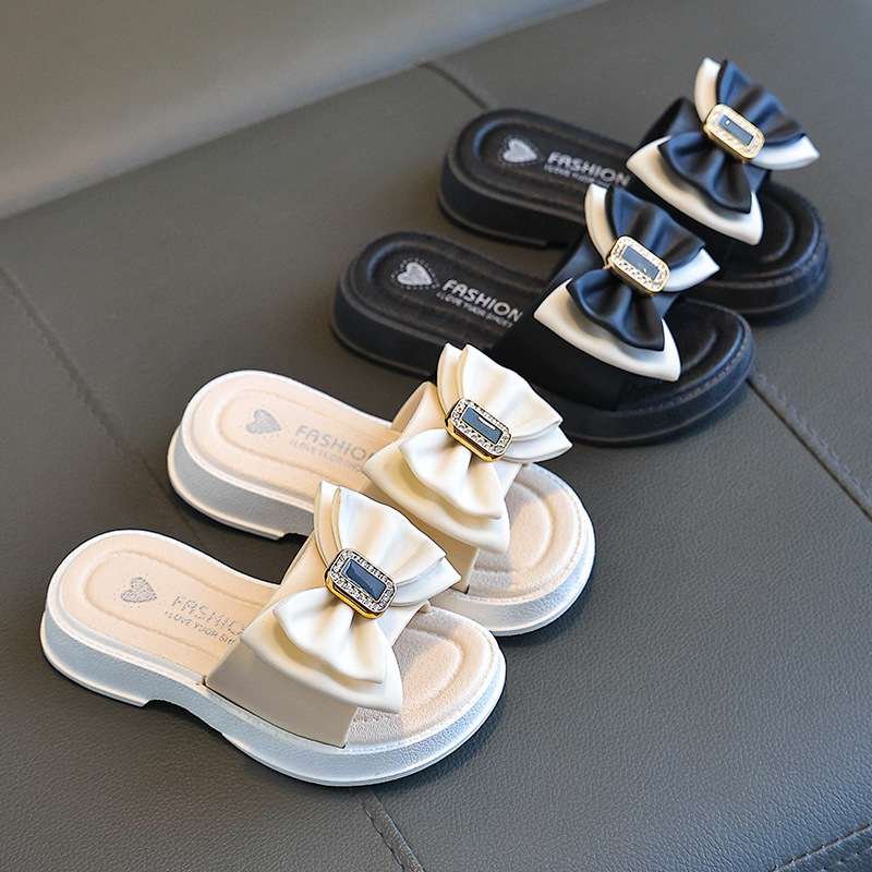 womens Bow Slippers outer wear