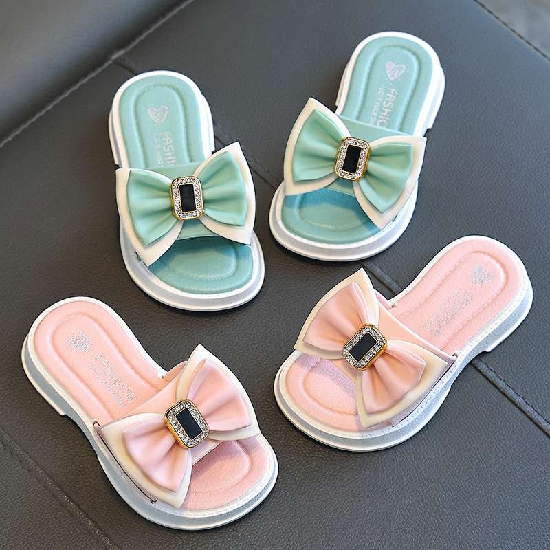 womens Bow Slippers outer wear