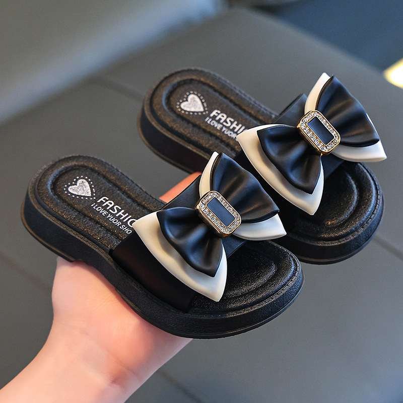 womens Bow Slippers outer wear
