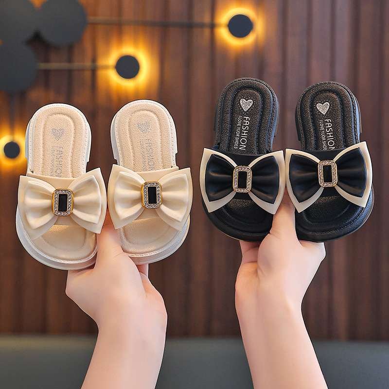 womens Bow Slippers outer wear
