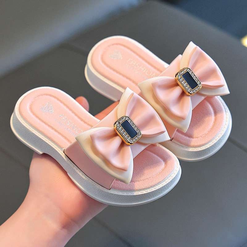 womens Bow Slippers outer wear