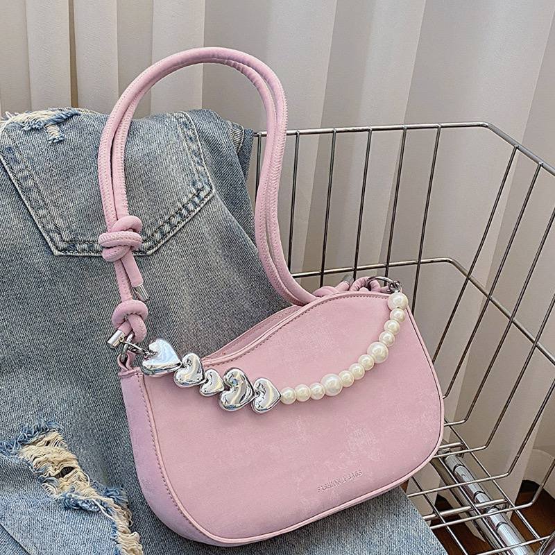 Premium pearl chain small bag for women's