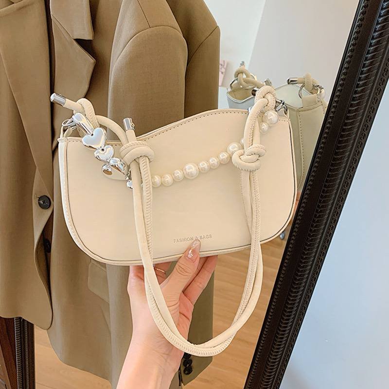 Premium pearl chain small bag for women's