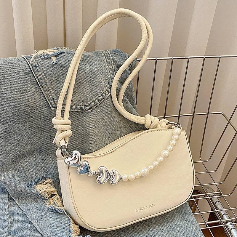 Premium pearl chain small bag for women's