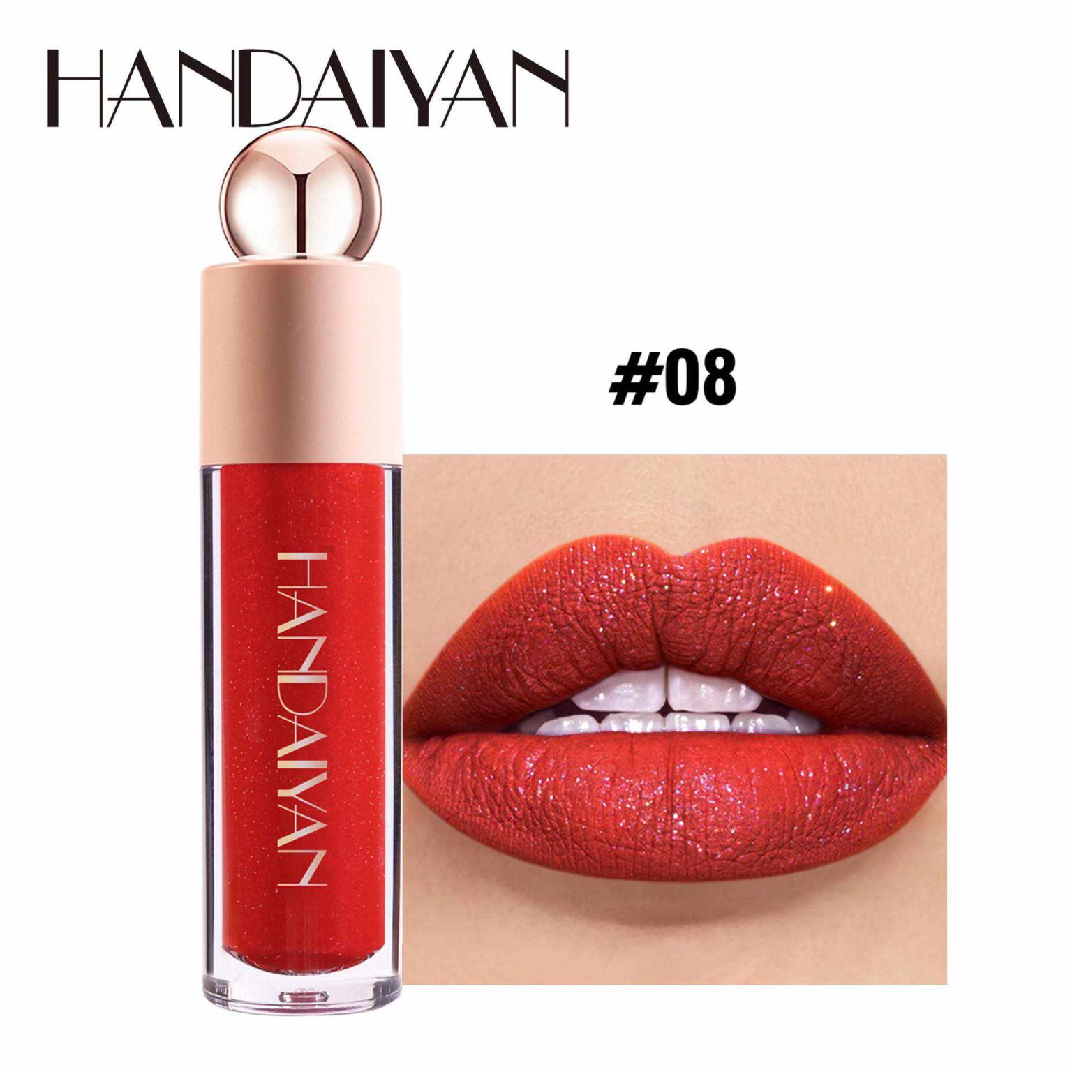 handaiyan Han Daiyan 8-color glitter lip gloss